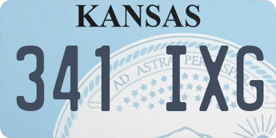KS license plate 341IXG