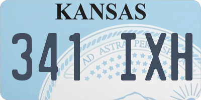 KS license plate 341IXH