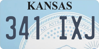 KS license plate 341IXJ