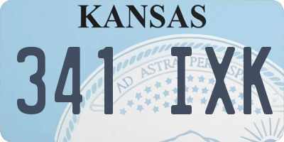 KS license plate 341IXK