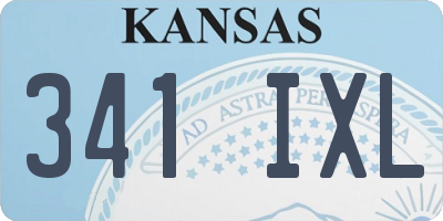 KS license plate 341IXL