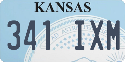 KS license plate 341IXM
