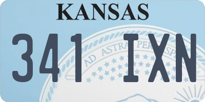 KS license plate 341IXN