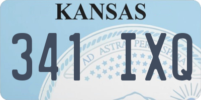 KS license plate 341IXQ