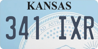 KS license plate 341IXR