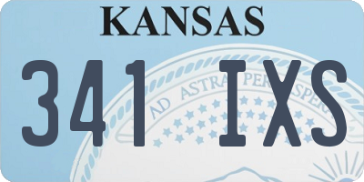 KS license plate 341IXS