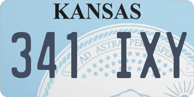 KS license plate 341IXY