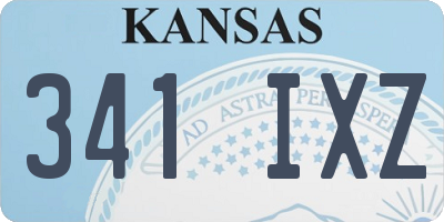 KS license plate 341IXZ