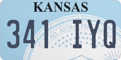 KS license plate 341IYQ