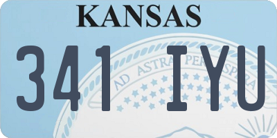 KS license plate 341IYU