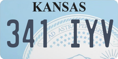 KS license plate 341IYV