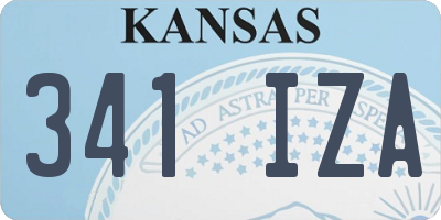 KS license plate 341IZA