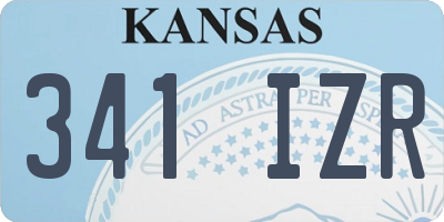 KS license plate 341IZR