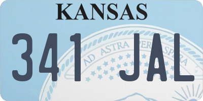 KS license plate 341JAL