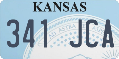 KS license plate 341JCA