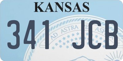 KS license plate 341JCB