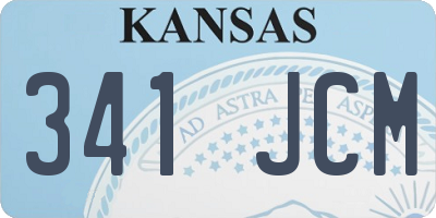 KS license plate 341JCM