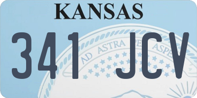 KS license plate 341JCV