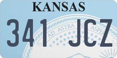 KS license plate 341JCZ