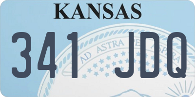 KS license plate 341JDQ