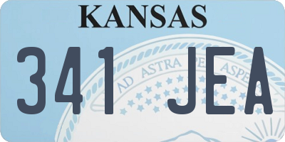 KS license plate 341JEA