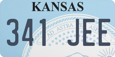 KS license plate 341JEE