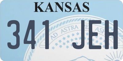 KS license plate 341JEH