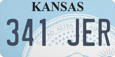 KS license plate 341JER