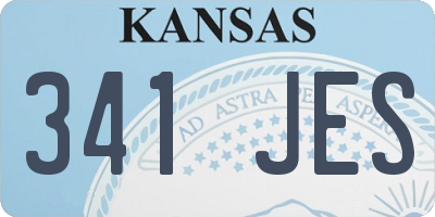 KS license plate 341JES
