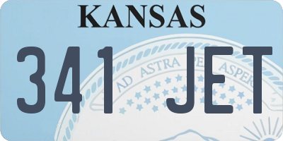 KS license plate 341JET