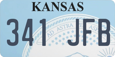 KS license plate 341JFB