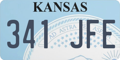 KS license plate 341JFE