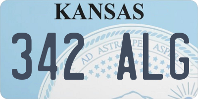 KS license plate 342ALG