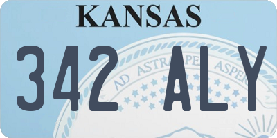 KS license plate 342ALY