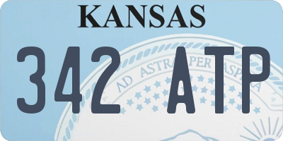 KS license plate 342ATP