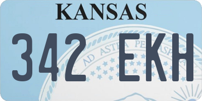 KS license plate 342EKH