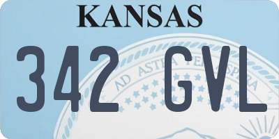 KS license plate 342GVL