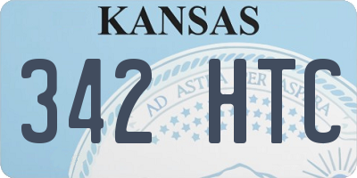 KS license plate 342HTC