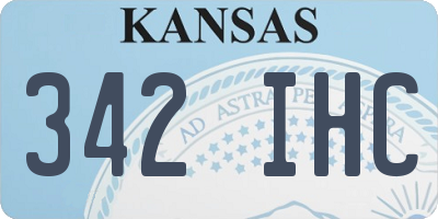 KS license plate 342IHC