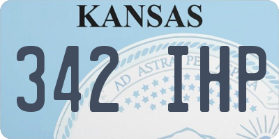 KS license plate 342IHP
