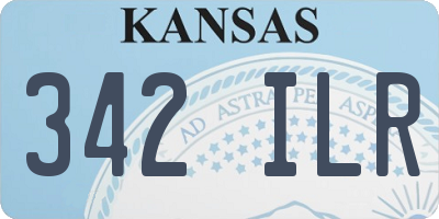 KS license plate 342ILR