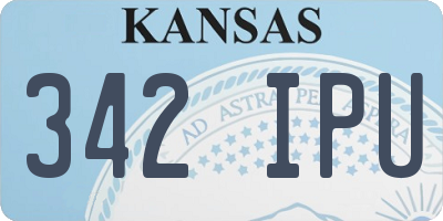 KS license plate 342IPU
