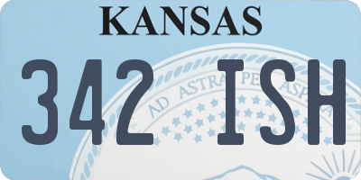 KS license plate 342ISH