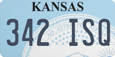 KS license plate 342ISQ
