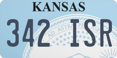 KS license plate 342ISR