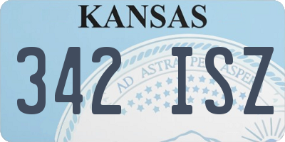 KS license plate 342ISZ