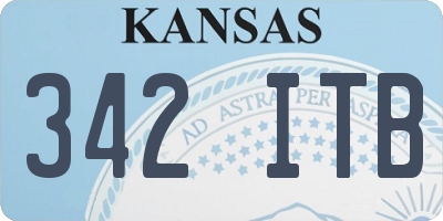 KS license plate 342ITB
