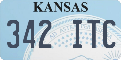 KS license plate 342ITC