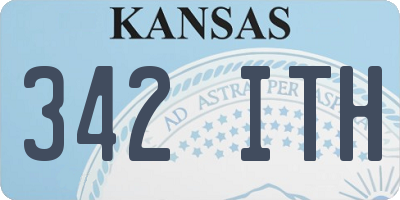 KS license plate 342ITH