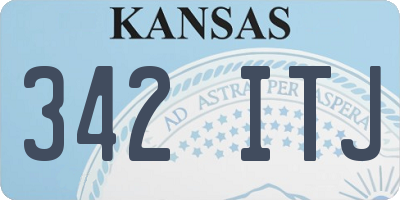 KS license plate 342ITJ